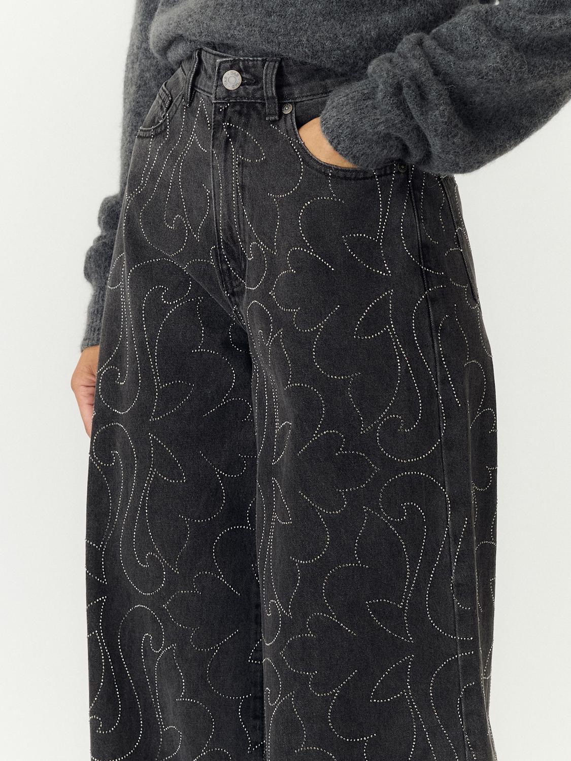 YASBEA Jeans - Dark Grey Denim - VERO MODA & VILA Bergvik